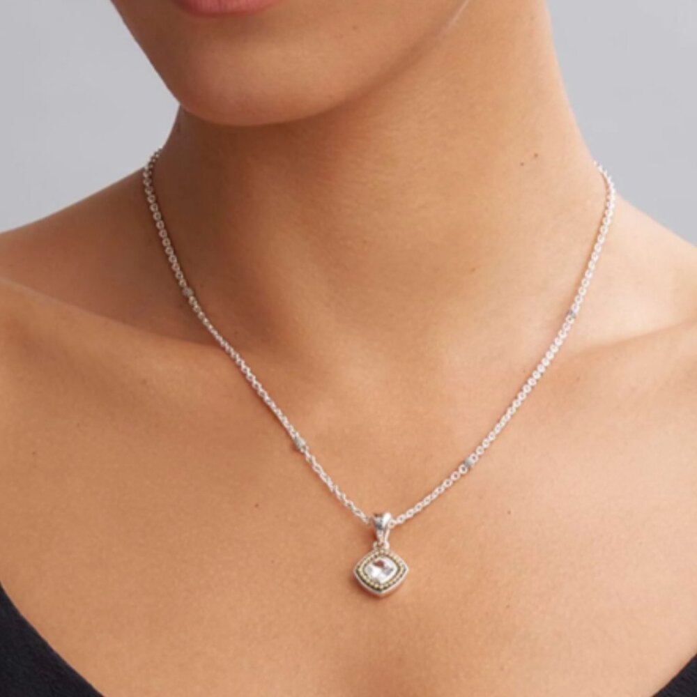 Rittenhouse  White Topaz Pendant Necklace from Lagos
